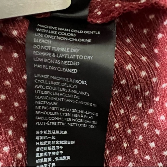 ANTHROPOLOGIE Maeve Rita Ruffled One Shoulder Top Polka Dot Size Small P NWT - Picture 15 of 16